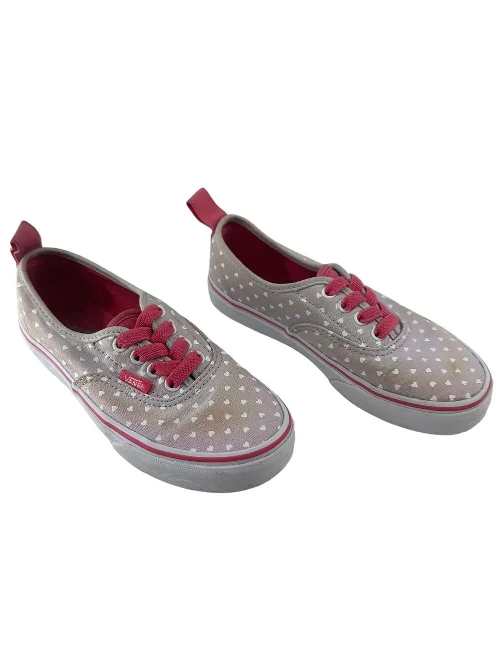 VANS Kids sz 1.5 Girls Polka Dots and Hot Pink